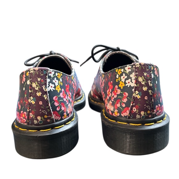 Dr Martens Air Hand Painted Floral Lace-Up Oxfords - Picture 4 of 11